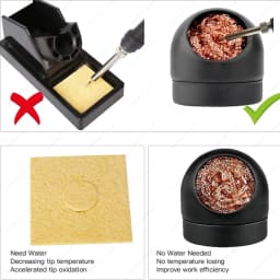 Soldering Iron Tip Cleaner Desoldering Cleaning Ball Tin Remover Soldering Iron Mesh Filter Welding Metal Wire Stand Steel Ball
