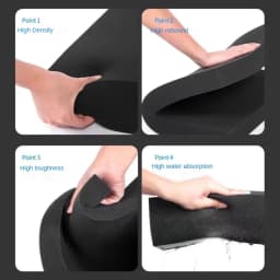 50x30cm High Density Foam Pad Toolbox Shock-Absorbing Sponge Sheet Hard Flight Case Shadow Foams Toolkit Tools Organizer 45x35cm