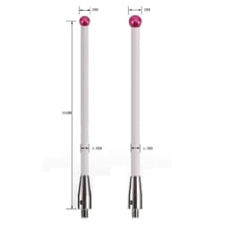 1pc 5/6mm OD M4 L100 Threadruby Head Ceramic Styli Rod 3D Three Dimensional Gauge Meter Coordinate Measuring Machine CMM Tip