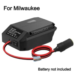 18V to 12V Step Down Converter For Makita/Dewal/Milwaukee/Bosch, Battery Adapter Cigarette Lighter Adapter Power Wheel Adapter