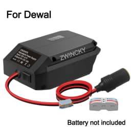 18V to 12V Step Down Converter For Makita/Dewal/Milwaukee/Bosch, Battery Adapter Cigarette Lighter Adapter Power Wheel Adapter