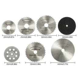 6-32Pcs Mini Circular Saw Blade Set Sanding Grinding Wheel Cutting Disc for Dremel Accessories Metal Cutting Rotary Tools