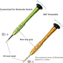 Screwdriver 1.5mm PH000 Phillips 1.5mm Y000 Tri-point for Nintendo Switch NS Joy-Con Controllers Repair Tools Kit