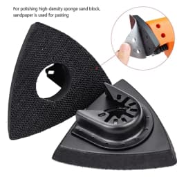 4pcs Triangular Sanding Pads 80mm Hook And Loop Grinding Triangle Oscillating Sandpaper Multi-Tool Blade Oscillating Tool Acces