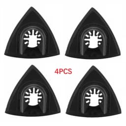 4pcs Triangular Sanding Pads 80mm Hook And Loop Grinding Triangle Oscillating Sandpaper Multi-Tool Blade Oscillating Tool Acces