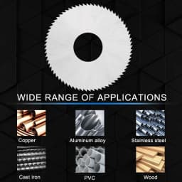 40 50 60 63 75 80mm Slitting &Slotting Saw Blade HSS Steel Circular Cutting Disc for CNC Slitting Machine Metal PVC Cutting Tool
