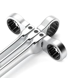 Flex-head Ratcheting Wrench Set,1Pcs Metric 6-24mm Chrome Vanadium Steel Universal Spanners for Car Repair Hand Tools