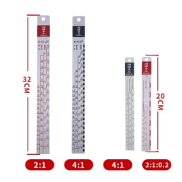 Standard Paint Ruler Paint Ratio Ruler Paint Mixing Ruler Dipstick Scale Ruler Paint Mixing Tool Ruler Paint Tool