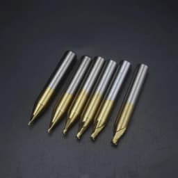 CHSYX High Quality 1.0-3.0mm HSS Titanium End Milling Cutter Engraving Edge Cutter CNC Bits End Mill for Key Cutting Machine