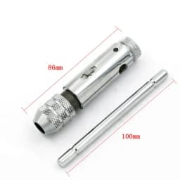 Adjustable T-Handle Ratchet Tap Reamer Hand Manual Holder Wrench M3 M4 M5 M6 M8 Metric Machine Screw Thread Plug T-shaped Tool