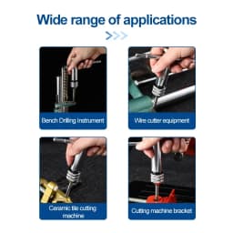 Adjustable T-Handle Ratchet Tap Reamer Hand Manual Holder Wrench M3 M4 M5 M6 M8 Metric Machine Screw Thread Plug T-shaped Tool