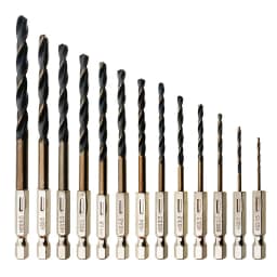 3/7/13PCS Hex Shank Twist Drill Bit Set Wood Metal Hole Cutter Core Drilling Tool Cobalt Drill Bits 1.5 2 2.5 3 3.5 4 5 6mm HSS