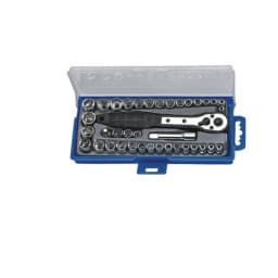 38 In 1 Torque Wrench Socket Set 3/8' Inch/Metric Ratchet Driver Socket Wrench Tool Set Kit Trox For Car Repair Hand Tool Kit