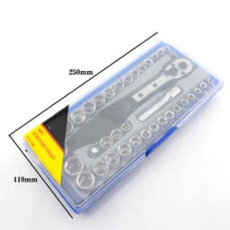38 In 1 Torque Wrench Socket Set 3/8' Inch/Metric Ratchet Driver Socket Wrench Tool Set Kit Trox For Car Repair Hand Tool Kit