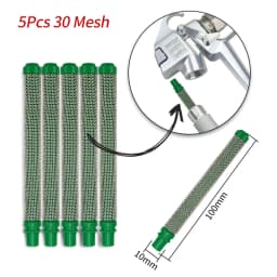 5pcs 30-200 Mesh Airless Paint Parts Filter Paint Spraygun Filter  Reduces Nozzle Clogging Spraying Machine Accessories