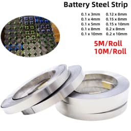 Nickel Strip10m 18650 Li-ion Battery Nickel Sheet Plate Nickel Plated Steel Belt Connector Spot Welding Machine Battery Welder