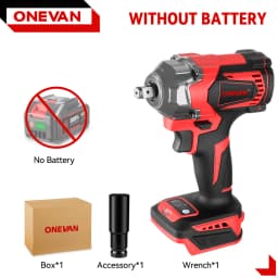 ONEVAN 21V Brushless Electric Impact Wrench 1200 N.m Cordless Wrench Electric Screwdriver Power Tool For Makita 18V Battery Pin