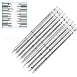 T12 Electric Soldering Iron Tips K B B2 BC2 I ILS JL02 D24 KF For Hakko FX951 952 950D BK969D 202 203 DIY Soldering Station Kits