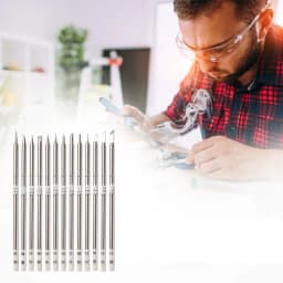 T12 Electric Soldering Iron Tips K B B2 BC2 I ILS JL02 D24 KF For Hakko FX951 952 950D BK969D 202 203 DIY Soldering Station Kits