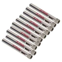 10pcs 6mm Diamond Coated Drill Bit Tile Ceramic Glass Hole Saws Silver Cutter Opener Bits Drill Bit Tool