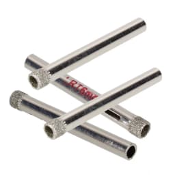 10pcs 6mm Diamond Coated Drill Bit Tile Ceramic Glass Hole Saws Silver Cutter Opener Bits Drill Bit Tool