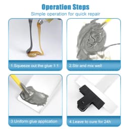 Magic Repair Glue AB Glue Metal Strong Iron Bonding Heat Resistant Cold Welding Casting Glue Durable Adhesive For Metal Items