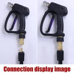High Pressure Washer Adapter Set Quick Connect Kits Gun to Wand M22 to 1/4 Quick Connect 5000 PSI