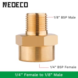 Professional 7pcs Airbrush Adaptor Kit Fitting Connector Set For Compressor Airbrush Hose Convert Plug 1/8" 1/4" BSP Male Femal