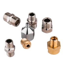 Professional 7pcs Airbrush Adaptor Kit Fitting Connector Set For Compressor Airbrush Hose Convert Plug 1/8" 1/4" BSP Male Femal
