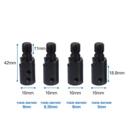 M10 5/6/8/10/12/14mm Saw Blade Adapter Grinding Polishing Motor Shaft Adapter Connecting Rod Sleeve Coupler Drill Accessories