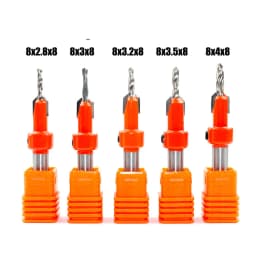 8mm Shank HSS Countersink Router Bit Screw Extractor Remon Demolition for Wood Milling Cutter