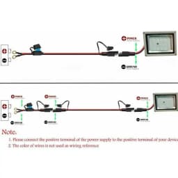 12V Charger Cable For Motorcycle Battery Terminal To SAE Quick Extension Cord Cable Connector For Battery Charger/Maintainer