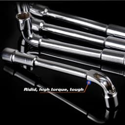 Socket Key Wrench Tools L-Type Angled Socket Spanner with Thru Hole 8-19mm Size Mirror Polish Universal Hand Tool for Repairing