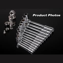 Socket Key Wrench Tools L-Type Angled Socket Spanner with Thru Hole 8-19mm Size Mirror Polish Universal Hand Tool for Repairing