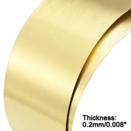 1pcs Brass Foil Thick 0.01-0.3mm Width 10-200 mm Brass Skin Brass Metal Thin Sheet Foil Plate Length 100mm~1000mm