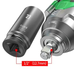 LAOA 1/2 Inch Hex Deep Socket Wrench 17-32mm CR-MO Steel Impact Sockets for Ratchet Torque Wrench Pneumatic Electric Accessories