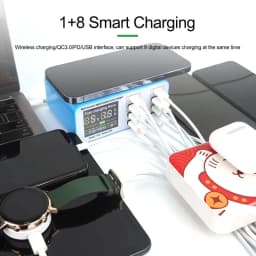 RELIFE RL-304P RL-304N RL-304S Smart 6 Port USB Digital Display Lightning Charger For IPhone Samsung Huawei MI Vivo Opop Flat