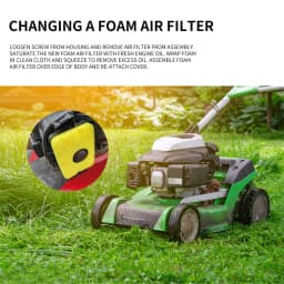 1-5pcs Lawn Mower Air Filter Cleaner Foam Filter For Briggs Stratton 799579 09P602 550e-550ex Engines OREGON 30-183 Parts