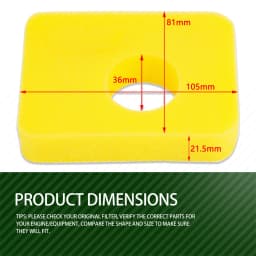 1-5pcs Lawn Mower Air Filter Cleaner Foam Filter For Briggs Stratton 799579 09P602 550e-550ex Engines OREGON 30-183 Parts