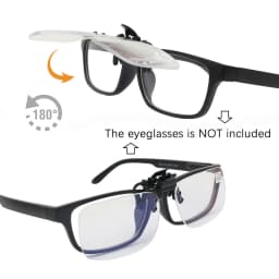 Ultra-light Clip Presbyopic Glasses Reading Glasses Flip Up Down Rimless Magnifying Glasses Lens +1.0 +1.5 +2.0