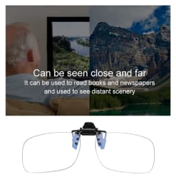 Ultra-light Clip Presbyopic Glasses Reading Glasses Flip Up Down Rimless Magnifying Glasses Lens +1.0 +1.5 +2.0