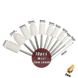 Polishing Wheels Wool Felt Abrasive Jewelry Watch Buffing Wheel For Dremel Rotary Tool Accessories