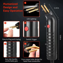 100W Plastic Welding Machine Kit Automotive Bumper Crack Repair Gun With Iron Hot Stapler Welding Soldering Iron Garage Tool