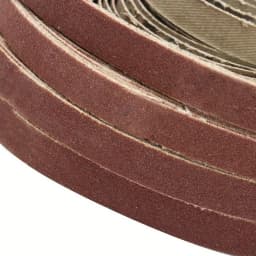 50pcs 5Rolls 10x330mm(0.39X12.99inch) Sanding Belt For Belt Sander Polishing Machine 40/60/80/120 Grit