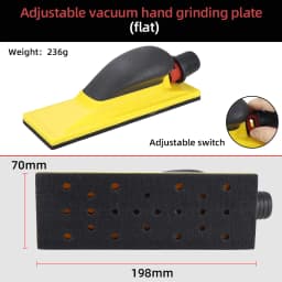 HIFESON 70x198mm Manual Vacuum Polishing Block Sanding Abrasive Block Hand Grinding Board 3 Types Arcs For Car Paint Surface
