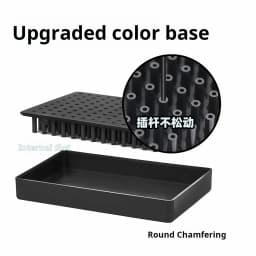 Model Spray Painting Stand Base with 10pcs Metal Flexible Clips Gundam Model Alligator Clip Stick for Gunpla Model Making Kit