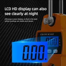 Portable Precision Hanging Scale 200KG/300KG Waterproof/Resistant Falling,Suit For Household/Commercial/Industrial Purposes