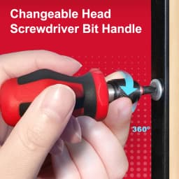 Geinxurn 3.15'' Magnetic Changeable Head Manual Screwdriver Set Include Quick Change Mini Screwdriver and Bits, Socket Driver Se