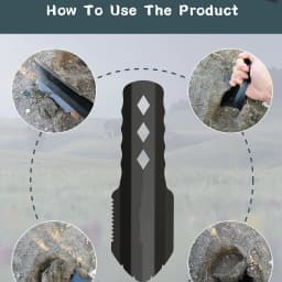 Ultralight Backpacking Trowel Shovel Small Potty Multitool with Longer Handle Design Essential for Hiking Camping and Survival