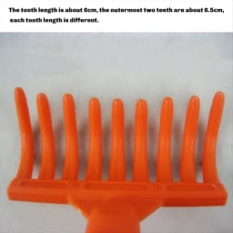 Olive Rake Heads 9-Tooth Rake Multipurpose Plastic Shovel Rake Olive Picking Rake Gardening Tools Inner Diameter 2.5cm